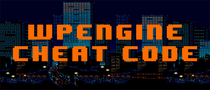 WP Engine cheat code promotion banner